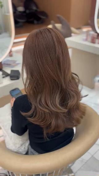 ロング ブリーチなし透明感 カラー/松沢州途のヘアスタイル