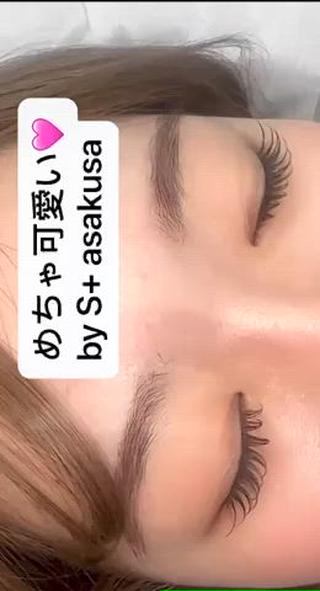 マツエク・マツパ S+アサクサ束感 外国人風パリジエンヌのマツエク・マツパデザイン