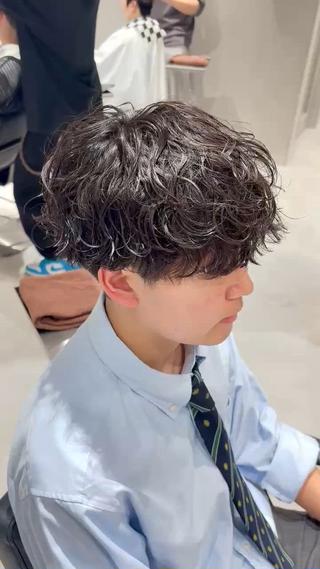 ショート パーマ メンズ 【メンズ特化】 池田大成✂︎のヘアスタイル