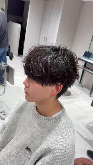 ショート パーマ メンズ 【メンズ特化】 池田大成✂︎のヘアスタイル
