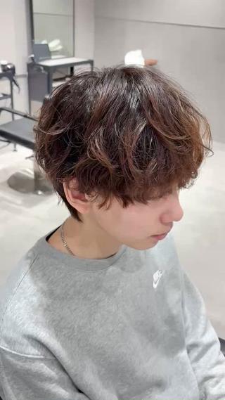 ショート パーマ メンズ 【メンズ特化】 池田大成✂︎のヘアスタイル