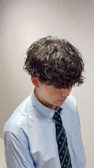 ショート パーマ メンズ 【メンズ特化】 池田大成✂︎のヘアスタイル