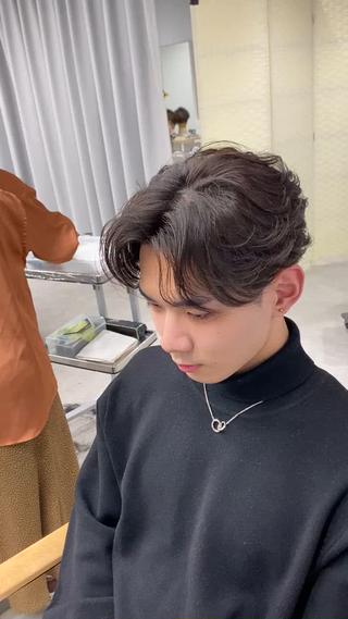 パーマ メンズ シャドウパーマ/ ルーズパーマ/メンズのヘアスタイル