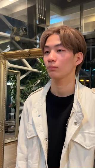 カラー メンズ 西 優衣奈のヘアスタイル