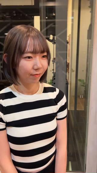 ミディアム カラー 西 優衣奈のヘアスタイル