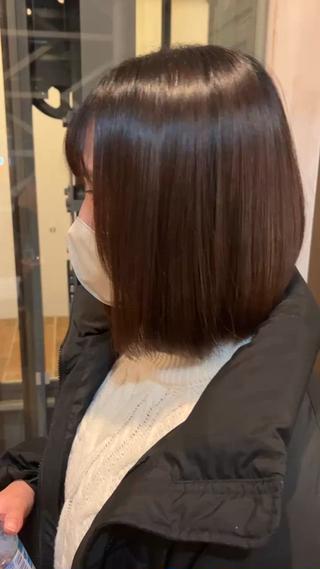 ミディアム パーマ 西 優衣奈のヘアスタイル