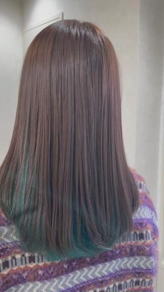 セミロング カラー ✨酸性ストレート✨ 南川だいさくのヘアスタイル