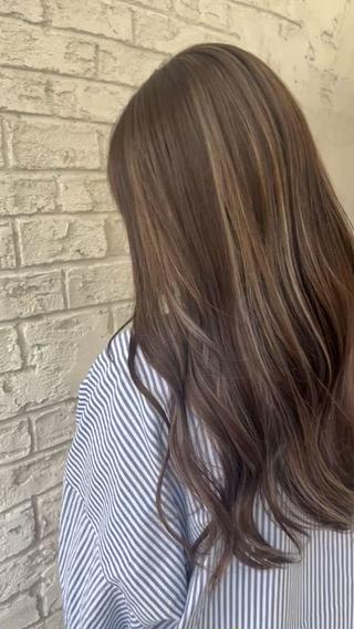 白髪ぼかしハイライト 