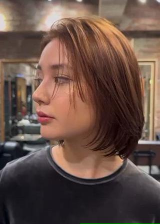 ショート nicoTOKYO 原宿所属・センターパート /メンズ/海野颯生のヘアスタイル