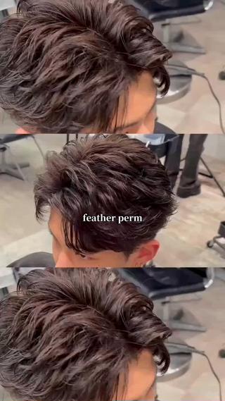 人気のフェザーパーマです！楽しく施術させていただいてます！ 