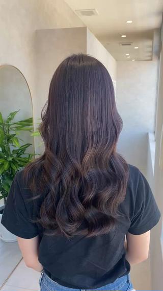 アッシュブラウン×艶巻き 