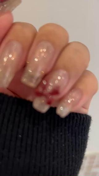 mirror ×flash ×リボン
クリスマスまでできるデザインです
※リボンは別途料金になります 