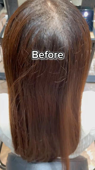 髪に優しい弱酸性の薬剤を使用していますので、
最低限のダメージで癖を伸ばし、サラサラな質感にすることができます!