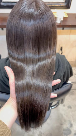 #艶髪　#透明感カラー　#トーンダウン 