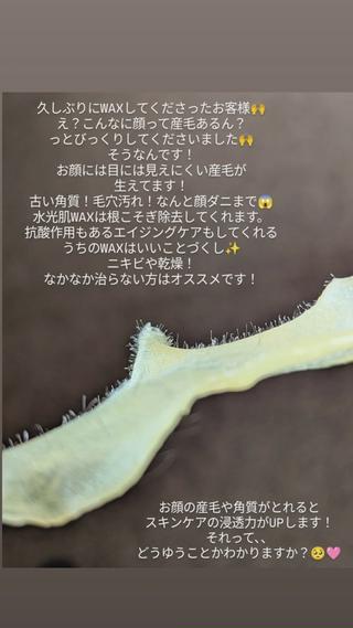 フェイシャルWAXなら水光肌WAX！
ただ毛をとることが目的ではない。
美容成分でできたWAXとなります。
繰り返しすることでお肌のターンオーバーを整えて艶肌に！ 