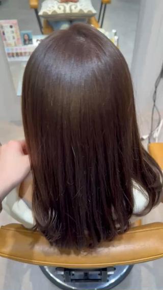 ワンカラーで明るめベージュカラーに育ててます！ 