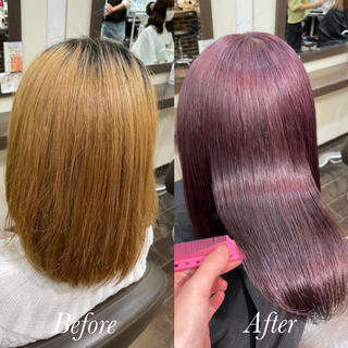 髪質改善グラストリートメント

ハイトーン艶髪がゲットできます
ケアブリーチ＋髪質改善グラストリートメントでダメージを最小限に 