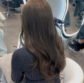 ミディアム カラー ヘアアレンジ ブリーチなしW🎀 髪質改善／はのんのヘアスタイル