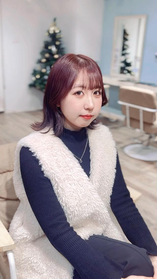 ミディアム カラー suzuka/透明感 カラー 美髪縮毛矯正のヘアスタイル