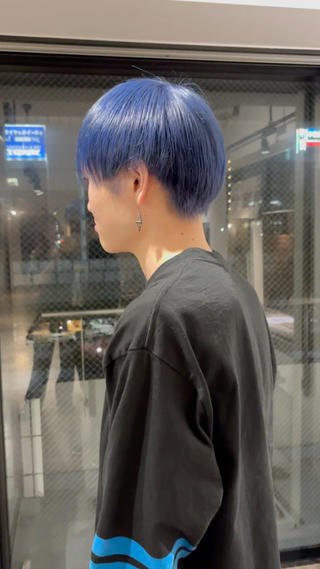 #ブルーカラー #ダブルカラー #ブリーチカラー #ブリーチ1回 #学割U24 