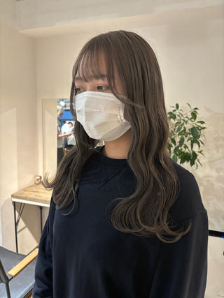 #グレージュ #ブリーチカラー #ブリーチ1回 #ダブルカラー #学割U24 