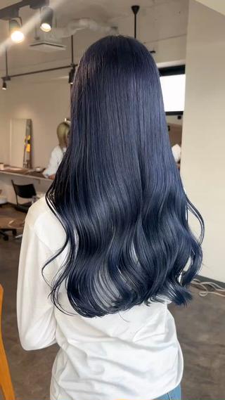 #ブリーチカラー #ダブルカラー #ブルーカラー #ネイビーカラー #ブリーチ1回 