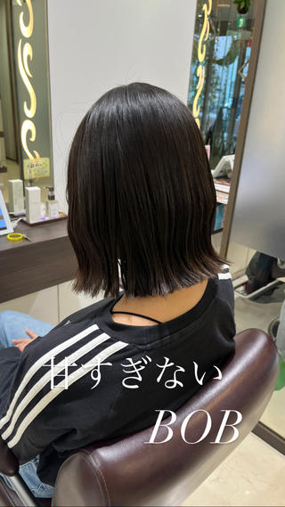 外ハネでも内巻きでも可愛いボブ！！！ 