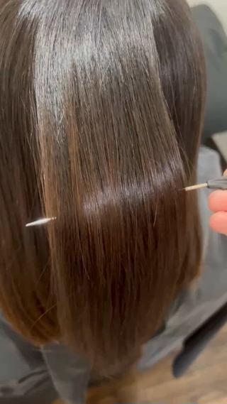 癖は伸びませんが広がりやパヤパヤを抑えてツヤツヤに！ 