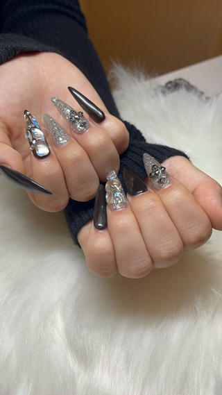 長さだし10本＋画像もちこみnail
とても似合ってました♬.*ﾟ 