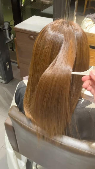 ロング MINX 小野瀬隼 /カラー/縮毛矯正のヘアスタイル