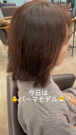 ミディアム レイヤー/デジパ SAKIのヘアスタイル