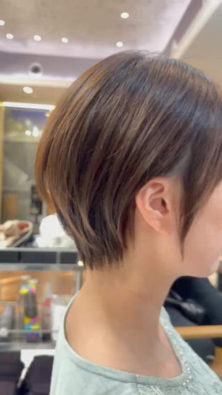 毛流れショート 