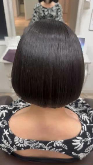 顎ラインボブ
オリーブグレー 