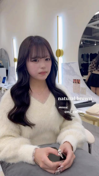 ロング カラー ワンホン×髪質改善 つのーか🩶‪🫧のヘアスタイル