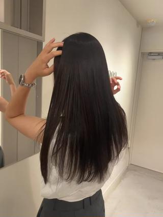 艶カラーとトリートメントで艶々に 