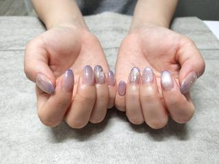 きらきら夜空ネイル 