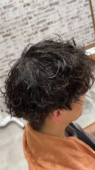 パーマ 角田 楓のヘアスタイル