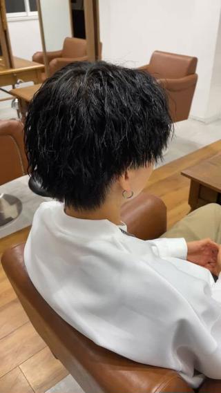 パーマ メンズ 角田 楓のヘアスタイル