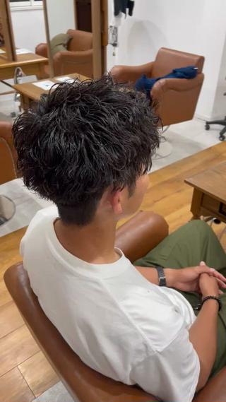 パーマ メンズ 角田 楓のヘアスタイル