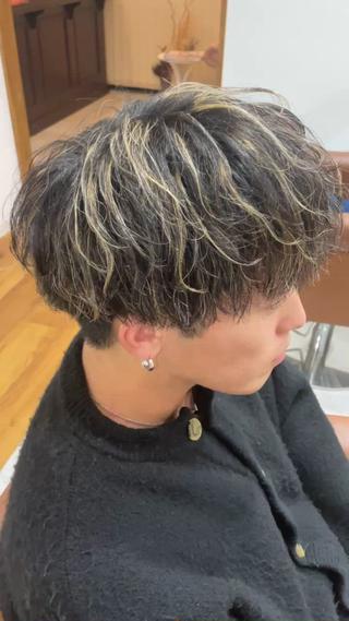 パーマ 角田 楓のヘアスタイル