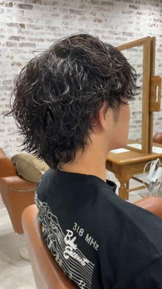 パーマ メンズ 角田 楓のヘアスタイル