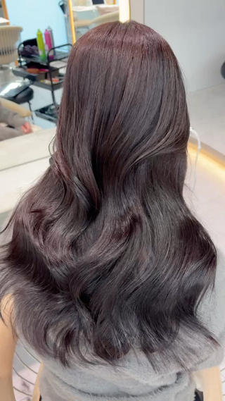 冬に映える暗髪brown