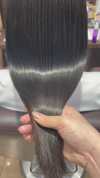 髪質改善トリートメントで絹髪 