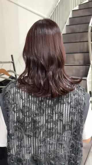 セミロング カラー Kamie 三宮のヘアスタイル