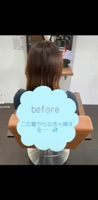 カラー 透明感カラー名駅 名駅みゆのヘアスタイル