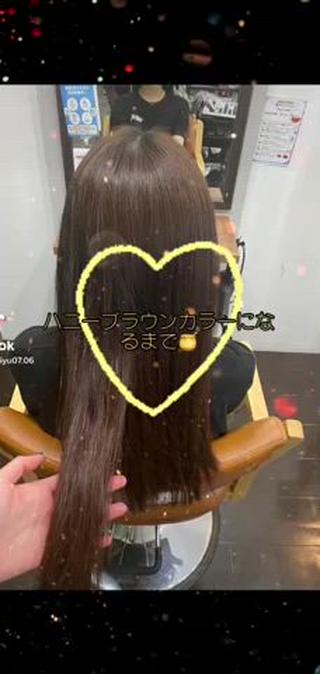 カラー 透明感カラー名駅 名駅みゆのヘアスタイル