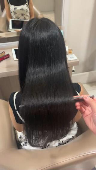 #髪質改善#髪質改善縮毛矯正#微酸性ストレート#艶髪