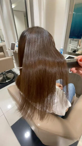 #髪質改善#髪質改善縮毛矯正#微酸性ストレート#艶髪