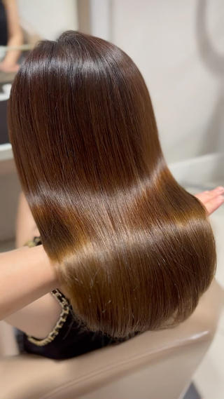 #髪質改善#髪質改善縮毛矯正#微酸性ストレート#艶髪