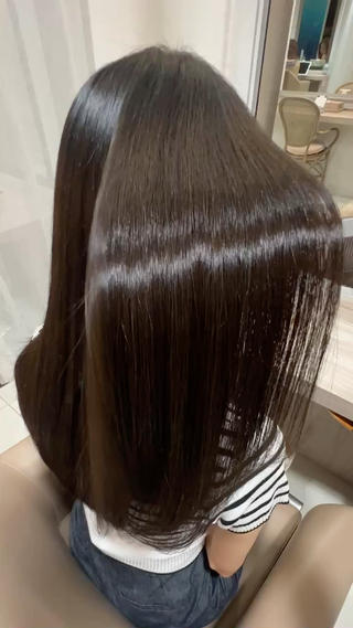 #髪質改善#髪質改善縮毛矯正#微酸性ストレート#艶髪